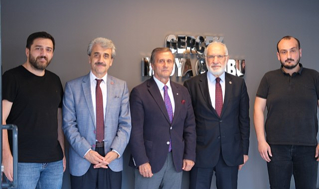 Saadet Partisi'nden Gerçek Medya'ya ziyaret