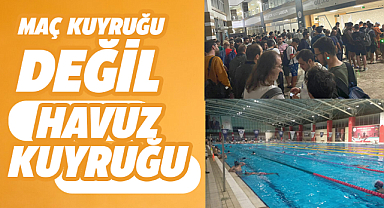 Samsun Atakum olimpik yüzme havuzu tıklım tıklım! Seans azlığı dikkat çekti