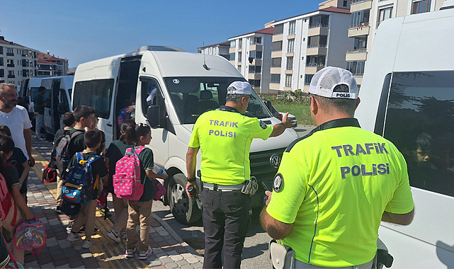 Samsun Bafra'da servis denetimi