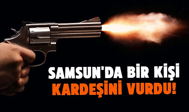 Samsun'da bir kişi kardeşini vurdu!