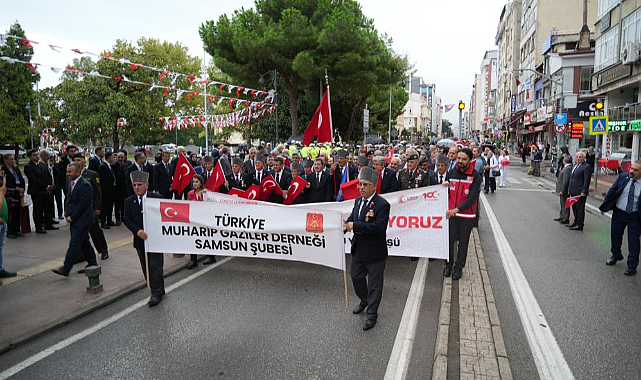 Samsun'da Gaziler Günü coşkuyla kutlandı