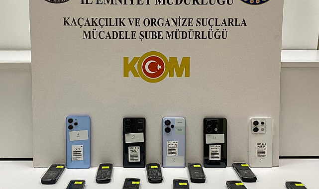 Samsun'da kaçak telefon operasyonu