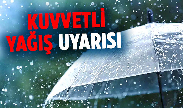 Samsun'da kuvvetli yağış uyarısı