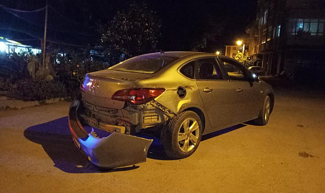 Samsun'da otomobil ile motosiklet çarpıştı