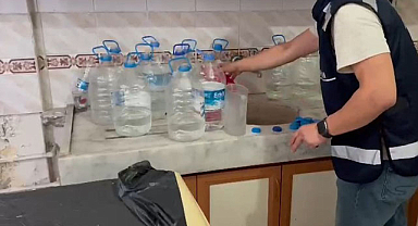 Samsun'da sahte alkol operasyonu