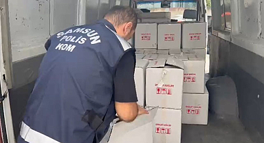 Samsun'da sahte içki operasyonu