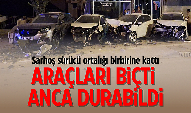 Samsun'da sarhoş sürücü ortalığı birbirine kattı