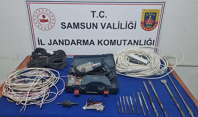 Samsun’da sit alanında kaçak kazıya 2 gözaltı