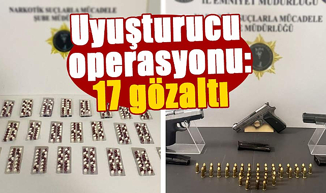 Samsun'da uyuşturucu operasyonu: 17 gözaltı