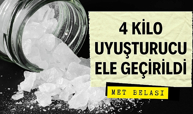 Samsun'da uyuşturucu operasyonu 4 kilo met yakalandı