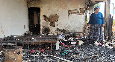 Samsun'da yangın mağdurlarına Kızılay'dan yardım eli