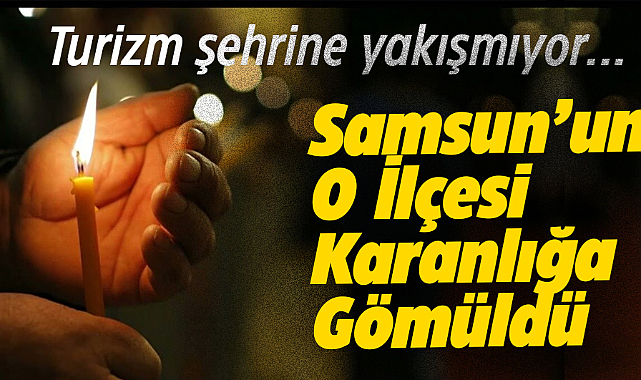 Samsun'un Atakum ilçesinde elektrik kesintisine tepki