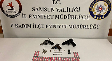 Samsun'un İlkadım ilçesinde silah ve uyuşturucu operasyonu