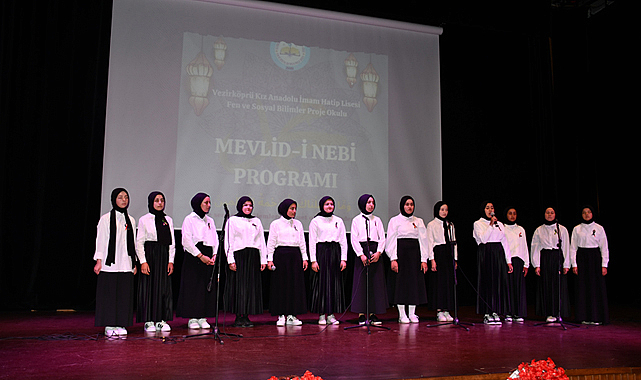 Samsun'un Vezirköprü ilçesinde Mevlid-i Nebi haftası kutlandı