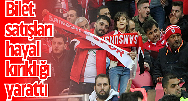 Samsunspor-Başakşehir maçında bilet satışları hayal kırıklığı yarattı