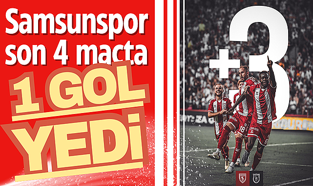 Samsunspor son 4 maçta 1 gol yedi