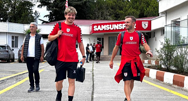 Samsunspor kafilesi Rize'ye gitti