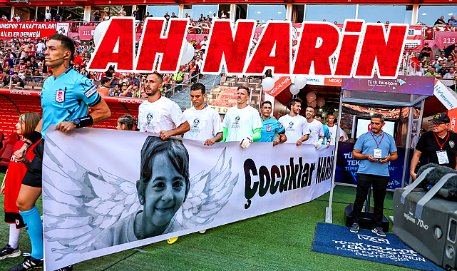 Samsunspor Konyaspor maçında Narin Güran pankartı açıldı