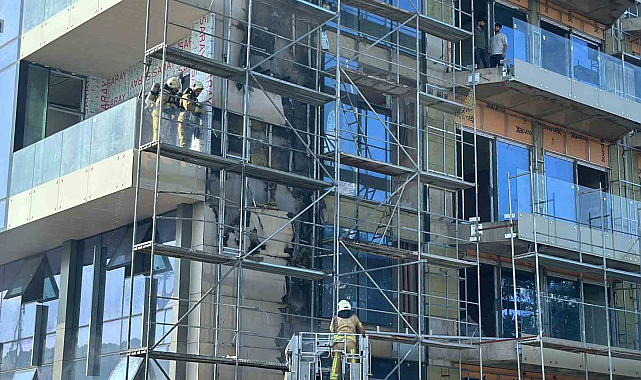 Sarıyer'de inşaatı 34 yıldır bitmeyen rezidansta yangın paniği