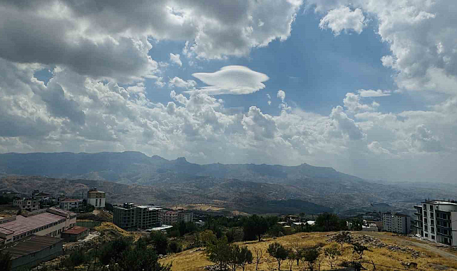 Şırnak'ta kümülüs bulutu görüntülendi