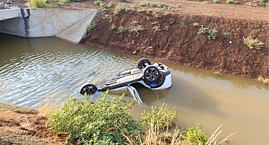 Sulama kanalına düşen otomobildeki 3 kişi öldü