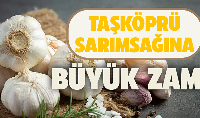 Taşköprü sarımsağına büyük zam! 