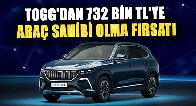 TOGG'dan 732 bin TL'ye araç sahibi olma fırsatı