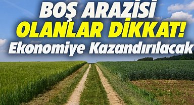2 yıldan fazla boş bırakılan tarım arazileri kiraya verilecek