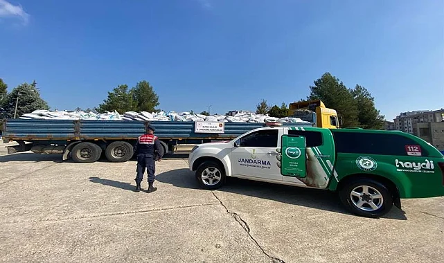 25 ton kaçak gübre ele geçirildi