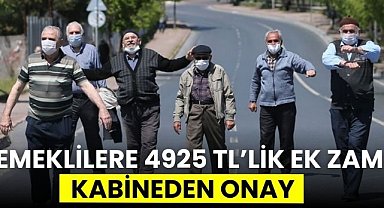 4925 TL’lik ek zam hesaplara yatıyor! Tüm emeklilere büyük sürpriz, Kabineden onay