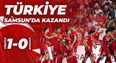 A Milli Takım, Samsun 19 Mayıs Stadı'nda Karadağ'ı 1-0 yendi