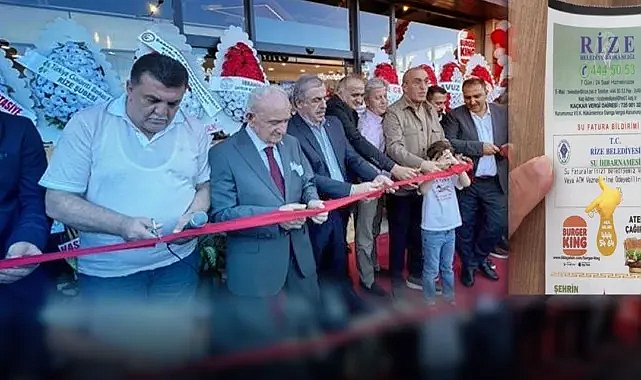 AK Parti’li belediyenin Burger King reklamı ortaya çıktı! Kurdele kesmeyle yetinmemişler