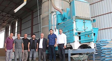 Bafra'ya çeltik kurutma makinesi kazandırıldı