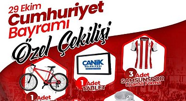 Canik Belediyesi’nden 29 Ekim çekilişi