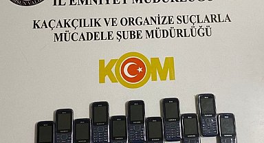Çarşamba'da kaçak telefon operasyonu