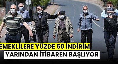 Emeklilere büyük müjde! Yüzde 50 indirim, yarından itibaren yürürlüğe giriyor