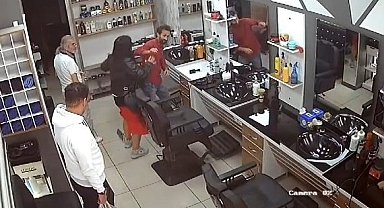 Eski eşinin iş yerini basan kadın eşini darp etti