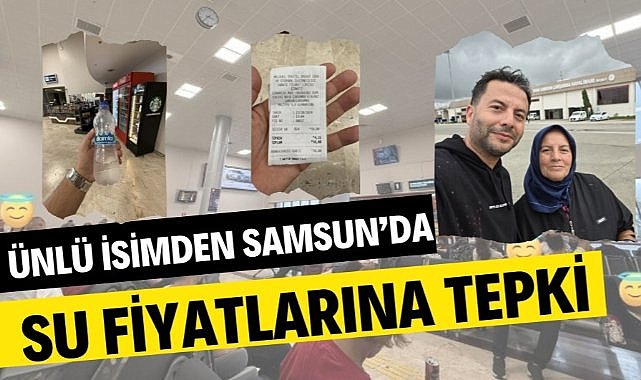 Hakkı Alkan'dan Samsun Çarşamba Havalimanı'ndaki su fiyatlarına tepki
