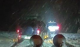 Karabük'ün yüksek kesimlerinde kar yağışı  10 santimetreyi aştı