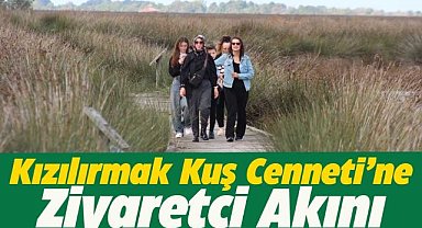 Kızılırmak Deltası Kuş Cenneti ziyaretçilerin ilgi odağı oldu