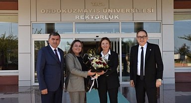 MHP Samsun Milletvekili Topsakal'dan Rektör Aydın'a ziyaret