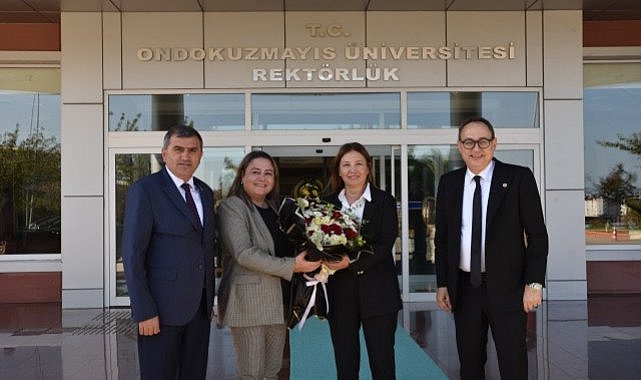 MHP Samsun Milletvekili Topsakal'dan Rektör Aydın'a ziyaret