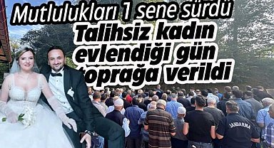 Perihan Bektaş Özçelik, evliliğinin 1. yıldönümünde son yolculuğuna uğurlandı