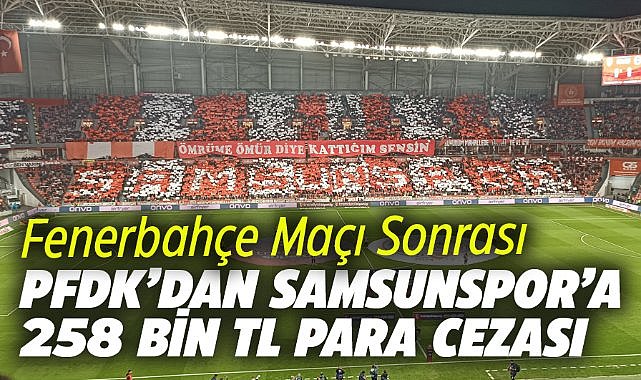 PFDK'dan Samsunspor'a 258 bin TL para cezası
