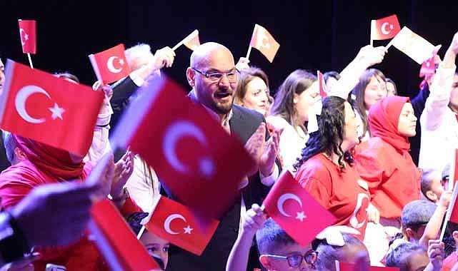 Samsun Atakum'da çocuklardan coşkulu Cumhuriyet Bayramı kutlaması