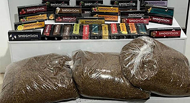 Samsun’da 410 paket gümrük kaçağı nargile tütünü ele geçirildi