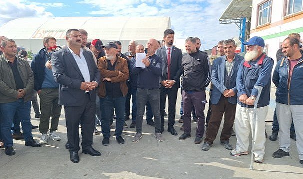 Samsun'da çeltik üreticileri fiyatların düşürülmesini protesto etti