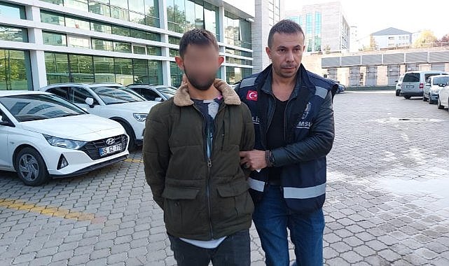 Samsun'da cezaevinden izinli çıktı! Kız arkadaşının kapısını tekmeleyince tutuklandı