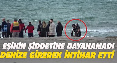 Samsun'da eşinden şiddet gören kadın denizde intihara kalkıştı