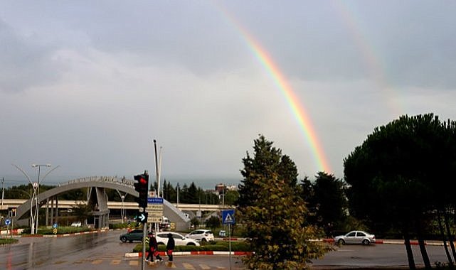 Samsun'da gökkuşağı şöleni